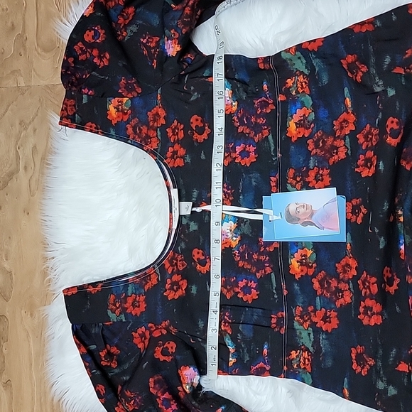 📌FINAL SALE |Rachel Comey x Target | Black Floral Print Midi Dress - Picture 9 of 10